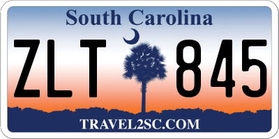 SC license plate ZLT845