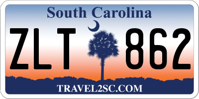 SC license plate ZLT862
