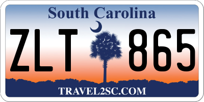 SC license plate ZLT865