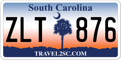 SC license plate ZLT876