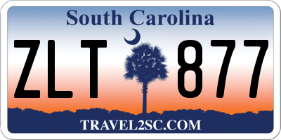 SC license plate ZLT877