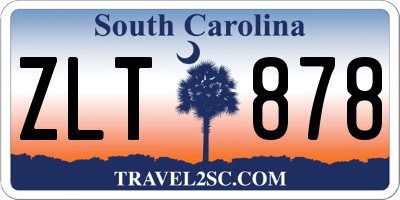 SC license plate ZLT878