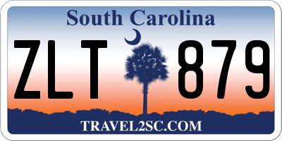 SC license plate ZLT879