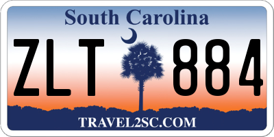 SC license plate ZLT884