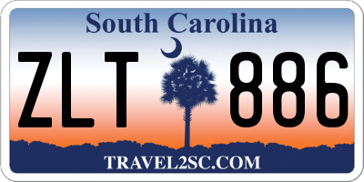 SC license plate ZLT886