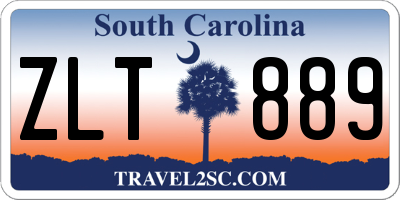 SC license plate ZLT889