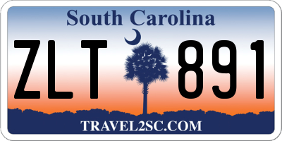 SC license plate ZLT891
