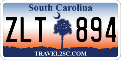 SC license plate ZLT894