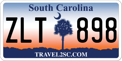 SC license plate ZLT898