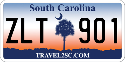 SC license plate ZLT901