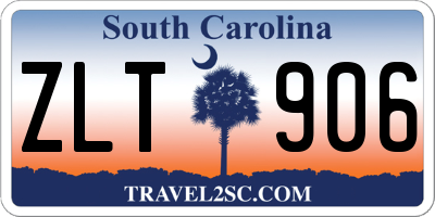 SC license plate ZLT906