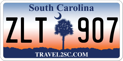 SC license plate ZLT907