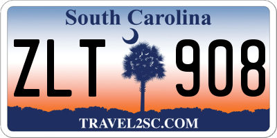 SC license plate ZLT908
