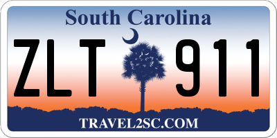 SC license plate ZLT911