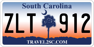SC license plate ZLT912