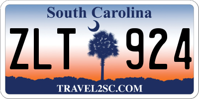 SC license plate ZLT924