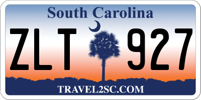SC license plate ZLT927
