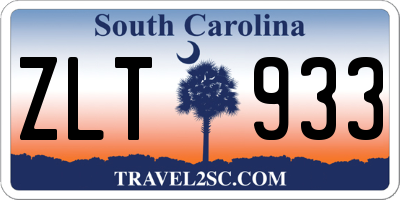 SC license plate ZLT933