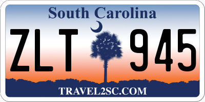 SC license plate ZLT945