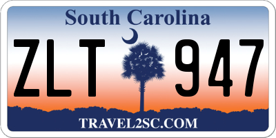 SC license plate ZLT947