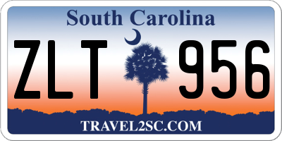 SC license plate ZLT956