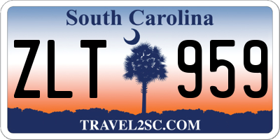 SC license plate ZLT959