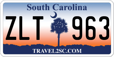 SC license plate ZLT963
