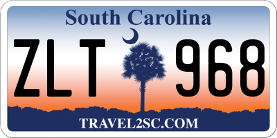 SC license plate ZLT968