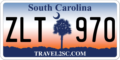 SC license plate ZLT970