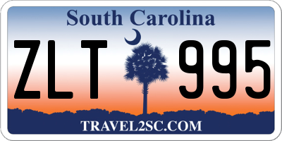 SC license plate ZLT995