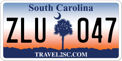 SC license plate ZLU047