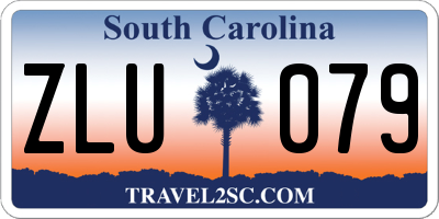 SC license plate ZLU079