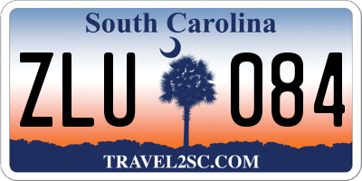 SC license plate ZLU084