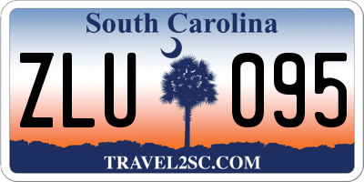 SC license plate ZLU095