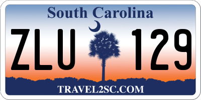 SC license plate ZLU129