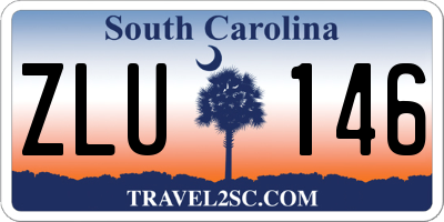 SC license plate ZLU146