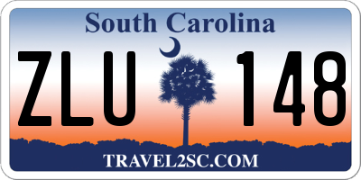 SC license plate ZLU148