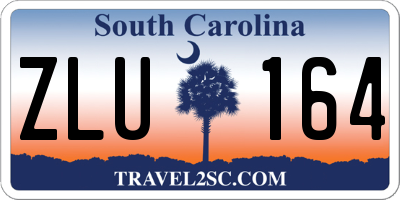 SC license plate ZLU164