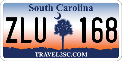 SC license plate ZLU168