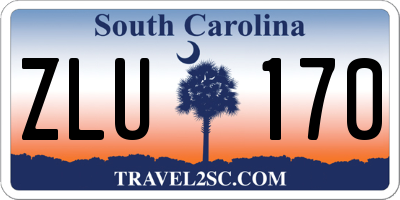 SC license plate ZLU170