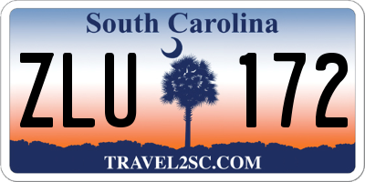 SC license plate ZLU172