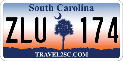 SC license plate ZLU174