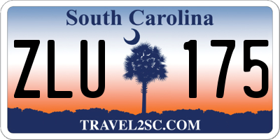 SC license plate ZLU175