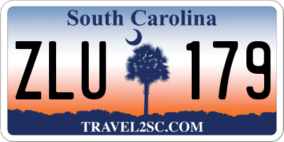 SC license plate ZLU179