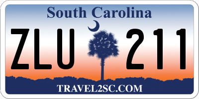 SC license plate ZLU211