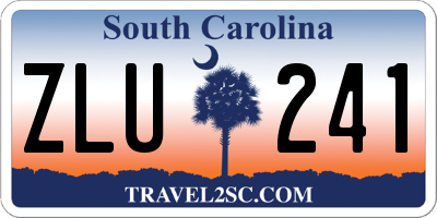 SC license plate ZLU241