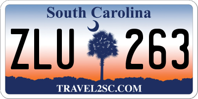 SC license plate ZLU263