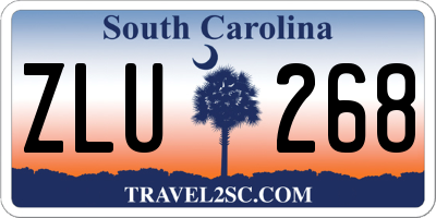 SC license plate ZLU268