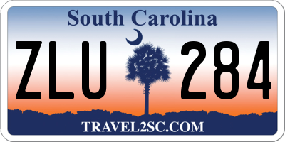 SC license plate ZLU284