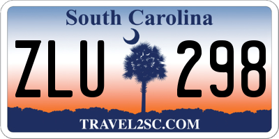 SC license plate ZLU298